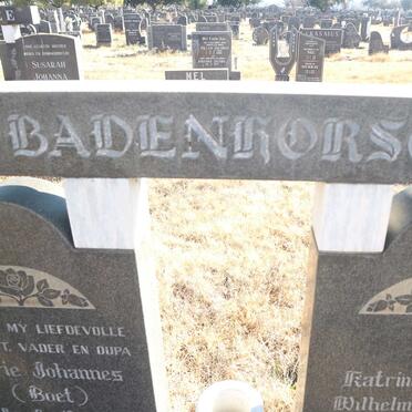 BADENHORST Jurie Johannes 1918-1978 &amp; Katrina Johanna Wilhelmina 1930-