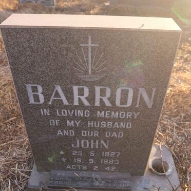 BARRON John 1927-1983 &amp; A.B. 1929-1989 :: BARRON L.M. 1956-2011