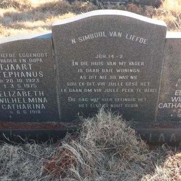 BEKKER Tjaart Stephanus 1923-1975 &amp; Elizabeth Wilhelmina Catharina 1918-