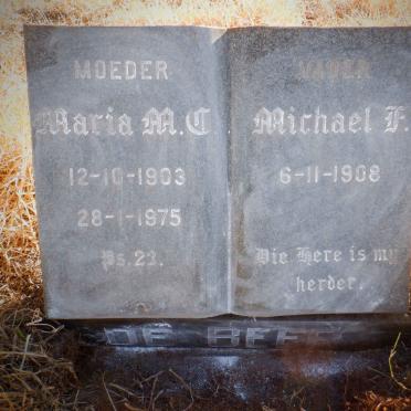 BEER Michael F., de 1908- &amp; Maria M.C. 1903-1975