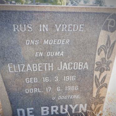 BRUYN Elizabeth Jacoba, de 1916-1986