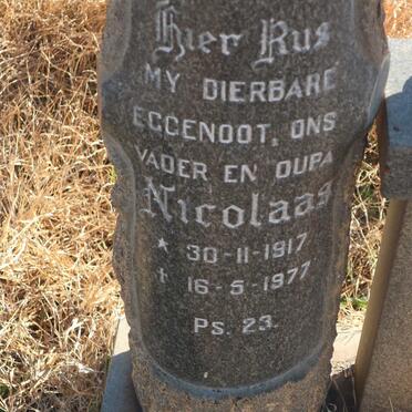 BURICK Nicolaas, van 1917-1977