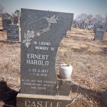 CASTLE Ernest Harold 1937-1979