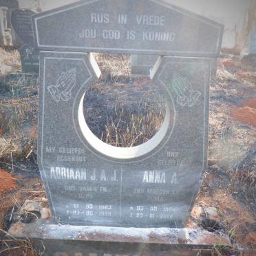 CAMPHER Adriaan J.A.J. 1923-1998 &amp; Anna A. 1924-2002