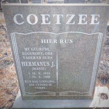 COETZEE Hermanus J. 1924-1996