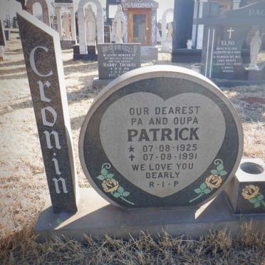 CRONIN Patrick 1925-1991