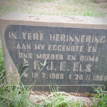 ELS F.J.E. 1909-1969