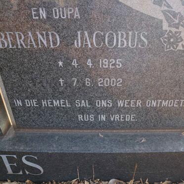 EASTES Berand Jacobus 1925-2002 &amp; Sophia Jacomina 1930-1987