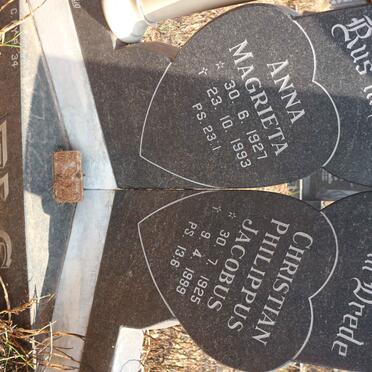 ELS Christian Philippus Jacobus 1925-1999 &amp; Anna Magrieta 1927-1993