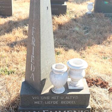 EMMENIS Frieda, van 1928-1973