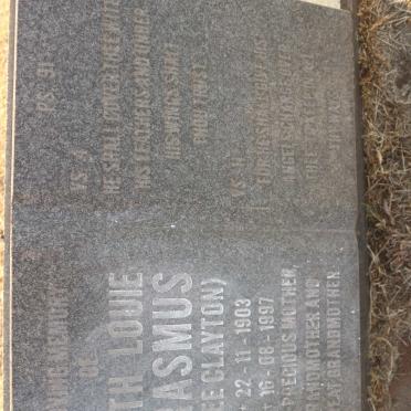 ERASMUS Ruth Louie nee CLAYTON 1903-1997