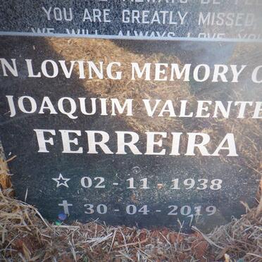 FERREIRA Joaquim Valente 1938-2019