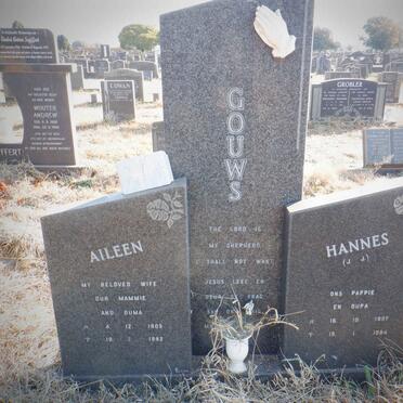 GOUWS Hannes J.J. 1907-1984 &amp; Aileen 1905-1982