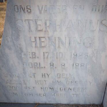 GROBBELAAR Stephanus Henning 1925-1981