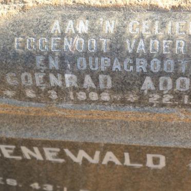 GROENEWALD Coenrad Adolph 1908-1982