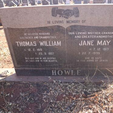 HOWLE Thomas William 1915-1987 &amp; Jane May 1913-1995