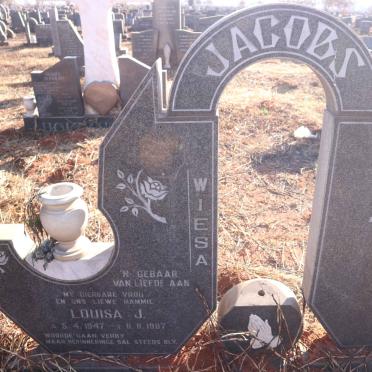 JACOBS Louisa J. 1947-1987