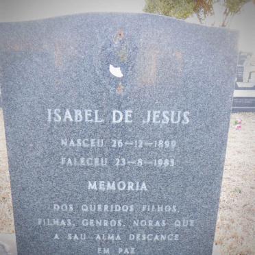 JESUS Isabel, de 1899-1983