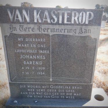 KASTEROP Johannes Barend, van 1929-1984