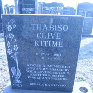 KITIME Thabiso Clive 1964-2001