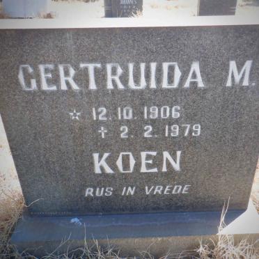 KOEN Gertruida M. 1906-1979