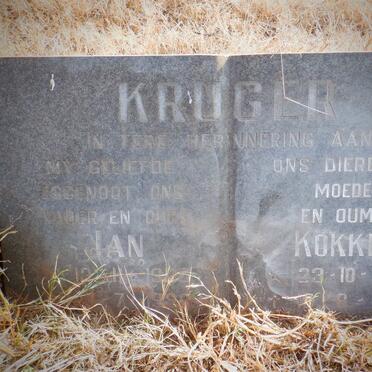 KRUGER Jan 1905-1995 &amp; Kokkie 1904-1987
