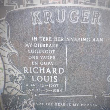 KRUGER Richard Louis 1907-1984