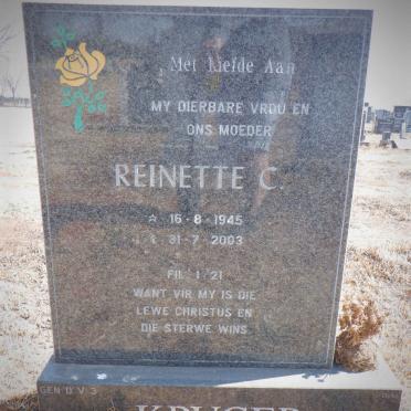 KRUGER Reinette C. 1945-2003