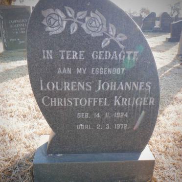 KRUGER Lourens Johannes Christoffel 1924-1972