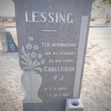 LESSING Christiaan P.J. 1944-1971 &amp; Johanna Lovrensia Gertiena RICHTER formerly LESSING nee DE VRIES