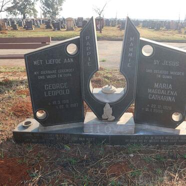 LLOYD George Leopold 1916-1987 &amp; Maria Magdalena Catharina 1926-2006