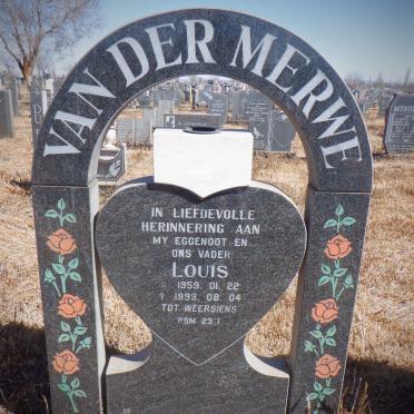 MERWE Louis, van der 1959-1993