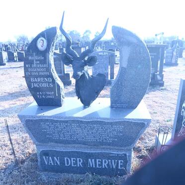 MERWE Barend Jacobus, van der 1969-2003