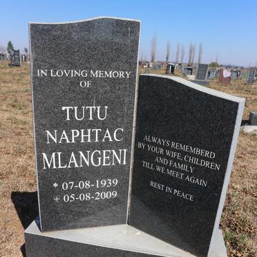 MLANGENI Tutu Naphtac 1939-2009