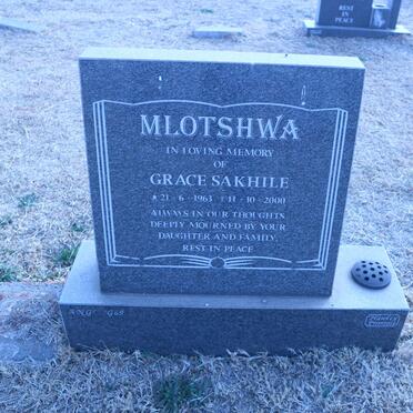 MLOTSHWA Grace Sakhile 1963-2000