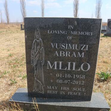 MLILO Vusimuzi Abram 1958-2012
