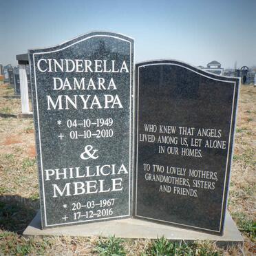 MNYAPA Cinderella Damara 1949-2010 :: MBELE Phillicia 1967-2016
