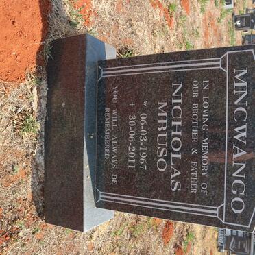 MNCWANGO Nicholas Mbuso 1967-2011