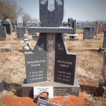 MOSEBI Madibetsa Isaak 1938-2019 &amp; Motlane Emily 1940-2017