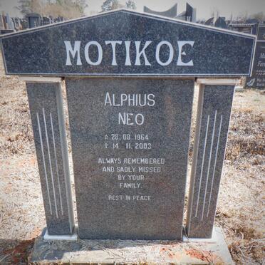 MOTIKOE Alphius Neo 1964-2003