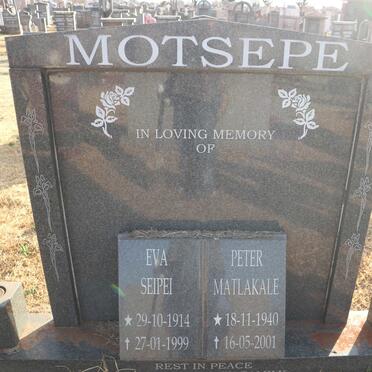 MOTSEPE Eva Seipei 1914-1999 :: MOTSEPE Peter Matlakale 1940-2001