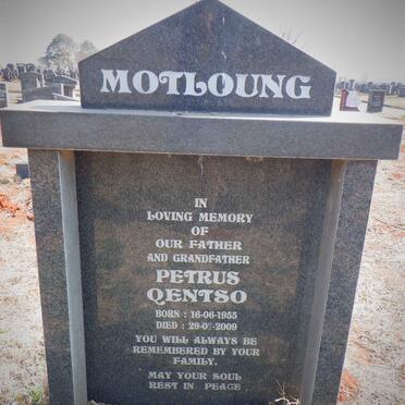 MOTLOUNG Petrus Qentso 1955-2009