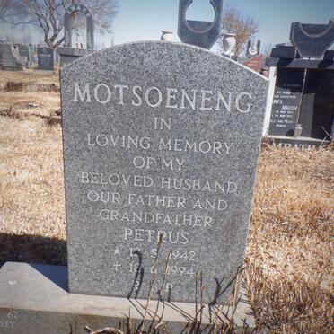 MOTSOENENG Petrus 1942-1994