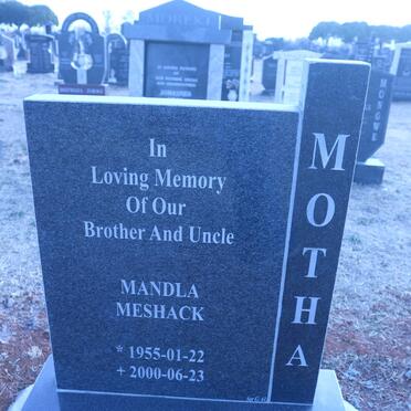 MOTHA Mandla Meshack 1955-2000