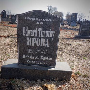 MPOBA Edward Timothy 1965-2011