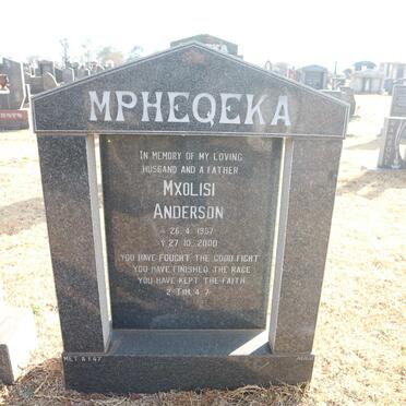 MPHEQEKA Mxolisi Anderson 1957-2000