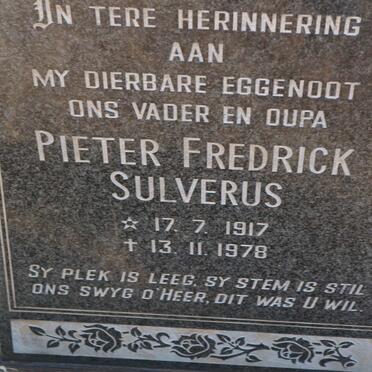 MULDER Pieter Fredrick Sulverus 1917-1978 &amp; Martha J.M.A. 1917-1996