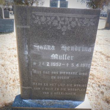 MULLER Hanna Hendrina 1957-1972
