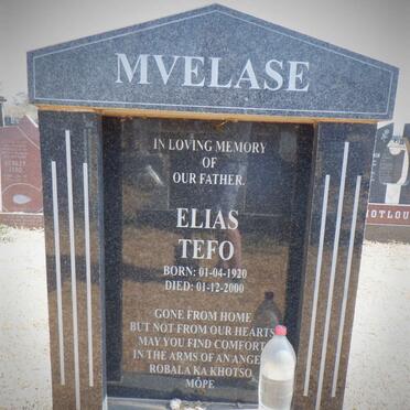 MVELASE Elias Tefo 1920-2000