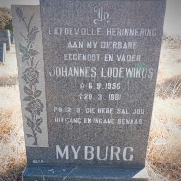 MYBURG Johannes Lodewikus 1956-1981
